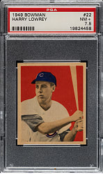 1949 Bowman #22 Harry Lowery PSA NM+ 7.5