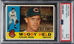 1960 Topps #178 Woody Held PSA MINT 9
