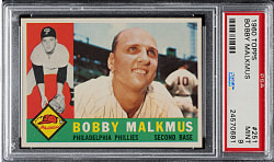 1960 Topps #251 Bobby Malkmus PSA MINT 9
