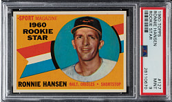 1960 Topps #127 Ronnie Hansen PSA MINT 9