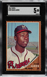 1962 Topps #320 Hank Aaron SGC EX 5