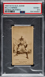 1888 N172 Old Judge Billy O'Brien PSA GOOD+ 2.5
