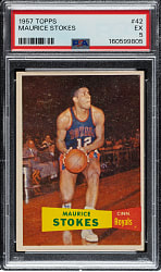 1957-1958 Topps Basketball #42 Maurice Stokes Rookie PSA EX 5
