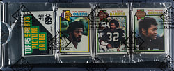 1979 Topps Football Unopened Rack Pack - Earl Campbell Rookie on Top - BBCE