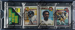 1979 Topps Football Unopened Rack Pack - Walter Payton on Top - BBCE