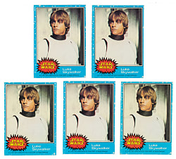 1977 Topps "Star Wars" #1 Luke Skywalker Collection (5)