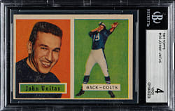1957 Topps Football #138 Johnny Unitas Rookie BGS VG-EX 4