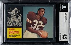 1962 Topps Football #28 Jim Brown BGS VG-EX+ 4.5