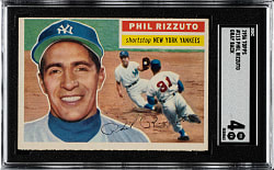 1956 Topps #113 Phil Rizzuto Gray Back SGC VG/EX 4