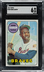 1969 Topps #100 Hank Aaron SGC EX/NM 6
