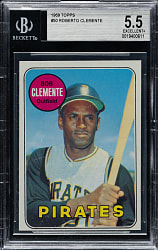 1969 Topps #50 Roberto Clemente BGS EX+ 5.5