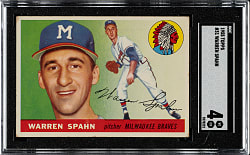 1955 Topps #31 Warren Spahn SGC VG/EX 4