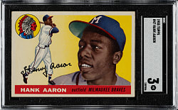 1955 Topps #47 Hank Aaron SGC VG 3