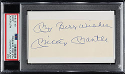 Mickey Mantle Cut Signature - PSA/DNA