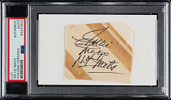 Willie Mays Cut Signature - PSA/DNA