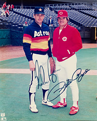 Nolan Ryan and Pete Rose Signed Photograph - JSA
