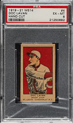 1920-1921 W514 #4 Doc Lavan PSA EX-MT 6