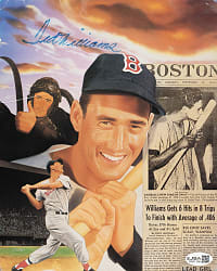 Ted Williams Signed Photograph - JSA