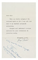 Chief Meyers Signed Letter - JSA