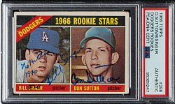 Signed 1966 Topps #288 Singer/Don Sutton Rookie - PSA/DNA