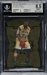 2011-2012 Fleer Retro Golden Touch Basketball #2 LeBron James BGS NM-MT+ 8.5