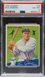 1934 R320 Goudey #43 Dick Porter PSA EX-MT 6