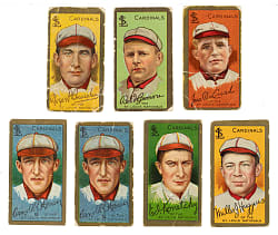 1911 T205 Gold Border Collection (7) Including Roger Bresnahan and Miller Huggins