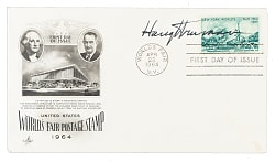 1964 Harry Truman Signed First-Day Cover - JSA