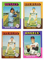 1975 Topps Near-Complete Set (623/660) Including Robin Yount and George Brett Rookies