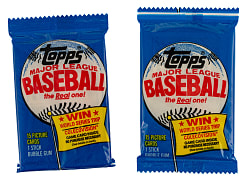 1983 Topps "Michigan Test" Unopened Wax Pack Pair