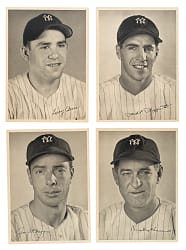 1948 New York Yankees Picture Pack Near-Complete Set (25/26) Including Joe DiMaggio, Yogi Berra, and Phil Rizzuto