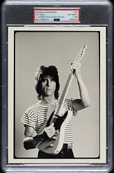 Circa 1985 Jeff Beck with Fender Telecaster Guitar Original Ebet Roberts Photograph PSA/DNA Type I