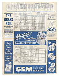 June 16, 1951 New York Yankees (vs. Detroit Tigers) Program - Mickey Mantle Rookie Season