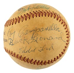 Hall of Fame and Stars Multi-Signed Baseball with Lloyd Waner, Lefty Grove, and Monte Irvin - JSA