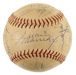 Hall of Fame and Stars Multi-Signed Baseball with Juan Marichal, Bobby Bonds, and Dave Kingman