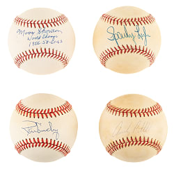 New York Yankees Single-Signed Baseball Collection (12) Including Andy Pettitte and Moose Skowron