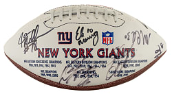 New York Giants Multi-Signed Football with Eli Manning
