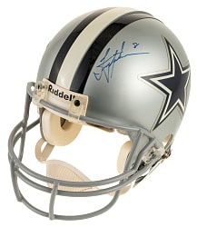 Troy Aikman Signed Dallas Cowboys Helmet - JSA