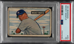 1951 Bowman #253 Mickey Mantle Rookie PSA POOR 1