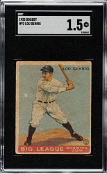 1933 R319 Goudey #92 Lou Gehrig SGC FAIR 1.5