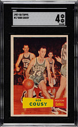 1957-1958 Topps Basketball #17 Bob Cousy Rookie SGC VG/EX 4
