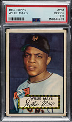 1952 Topps #261 Willie Mays PSA GOOD+ 2.5