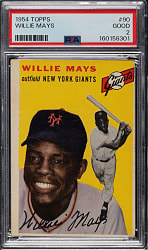 1954 Topps #90 Willie Mays PSA GOOD 2