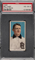 1909-1911 T206 White Border Bill Hart Southern Leaguer PSA VG-EX 4