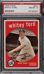 1959 Topps #430 Whitey Ford PSA NM-MT 8
