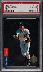 1993 Upper Deck SP Foil #279 Derek Jeter Rookie PSA NM-MT 8