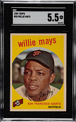 1959 Topps #50 Willie Mays SGC EX+ 5.5