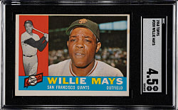 1960 Topps #200 Willie Mays SGC VG/EX+ 4.5