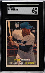 1957 Topps #55 Ernie Banks SGC EX/NM 6