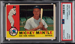 1960 Topps #350 Mickey Mantle PSA VG-EX 4